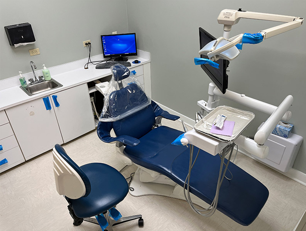 Dental patient room at the Midlothian, Virginia office.